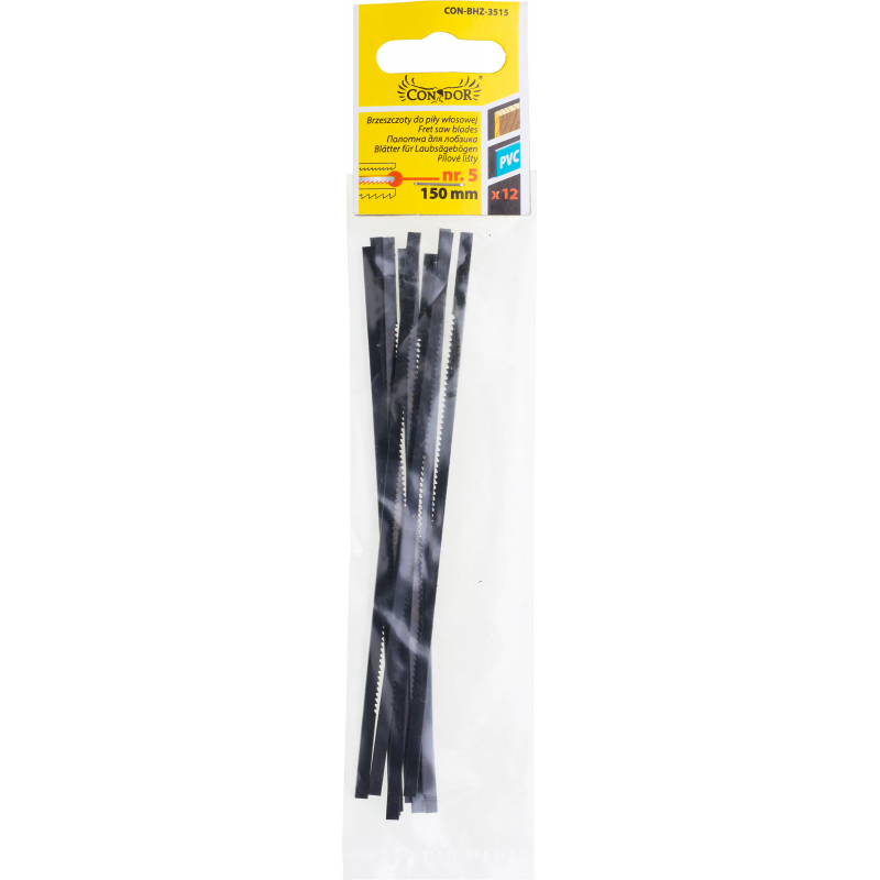 Lames pour scie sauteuse Condor CON-BHZ-3515; 12 unités