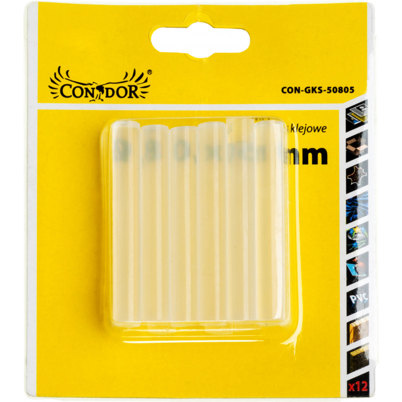Bâton de colle Condor CON-GKS-50805; 8,0x50 mm; 12 unités