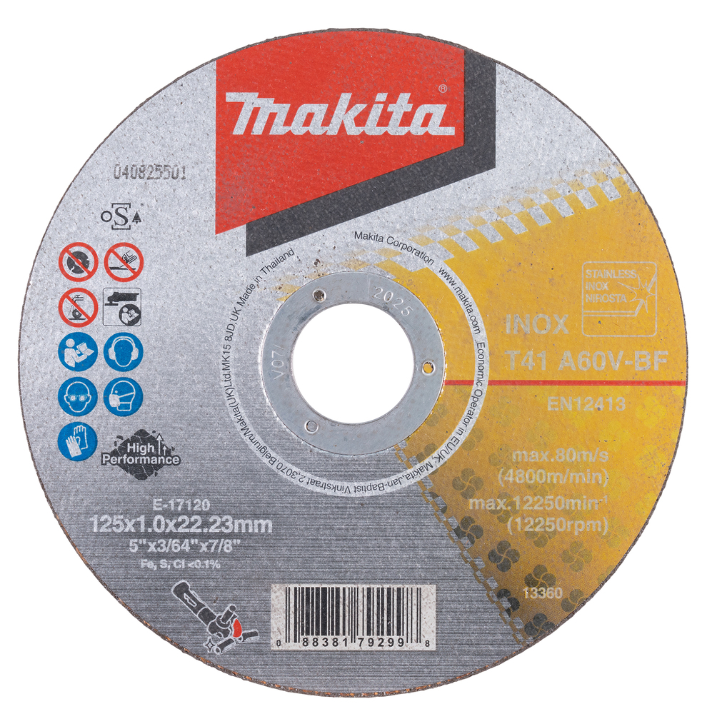 Disque abrasif Makita E-17120; 125x22,23 mm