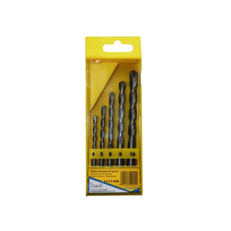 Jeu de forets à béton Condor CON-ABP-90410; 4,0-10 mm; 5 unités