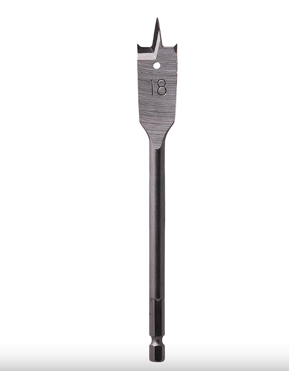 Foret de forme à plumes pour le bois Makita E-17239; 1/4''; 18x150 mm