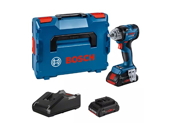 Clé à chocs Bosch GDS 18V-330 HC Professional; 18 V; 2x4,0 Ah accu. + L-Boxx 136