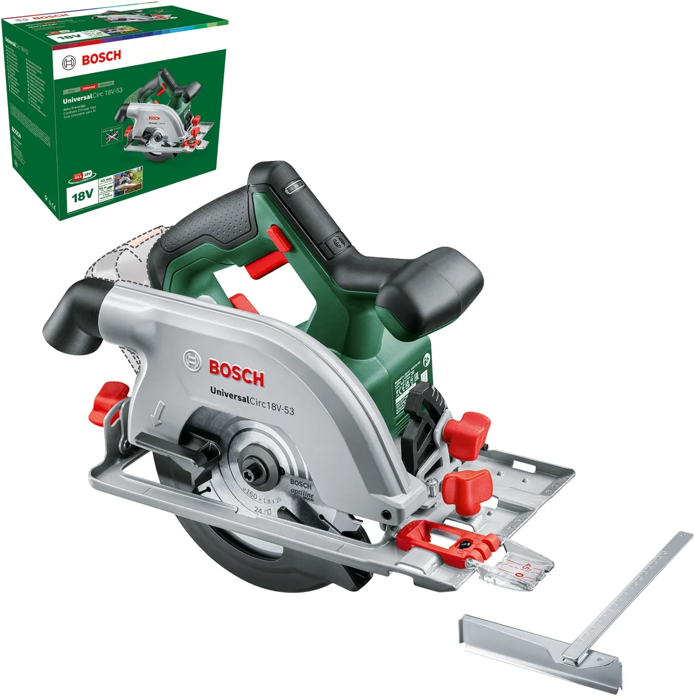 Scie circulaire sans fil Bosch Universal Circ 18V-53; 18 V (sans batterie et chargeur)