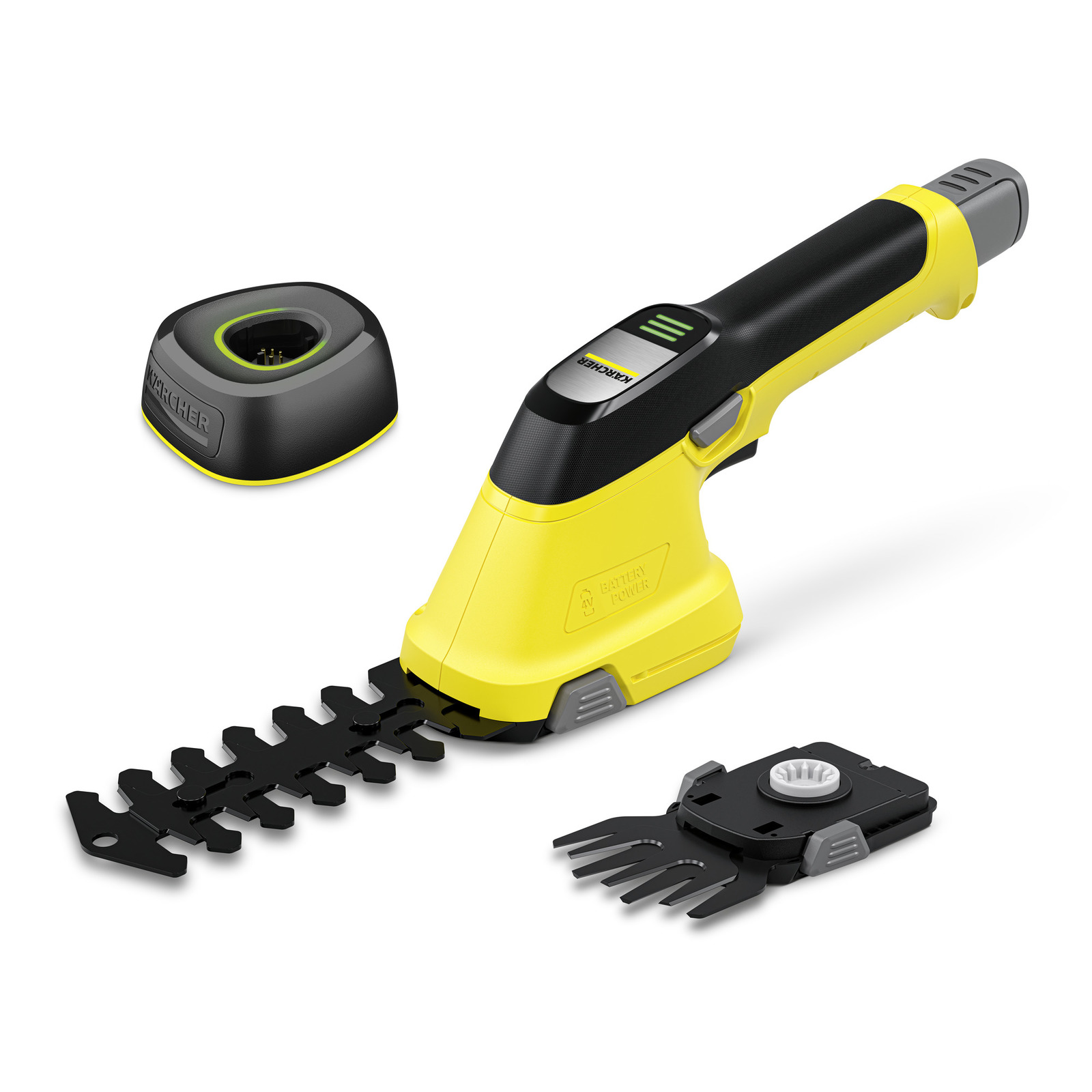 Haie et cisaillement d'herbe Karcher GSH 4-4 Plus Battery Set; 4 V; 1x2,5 Ah accu.
