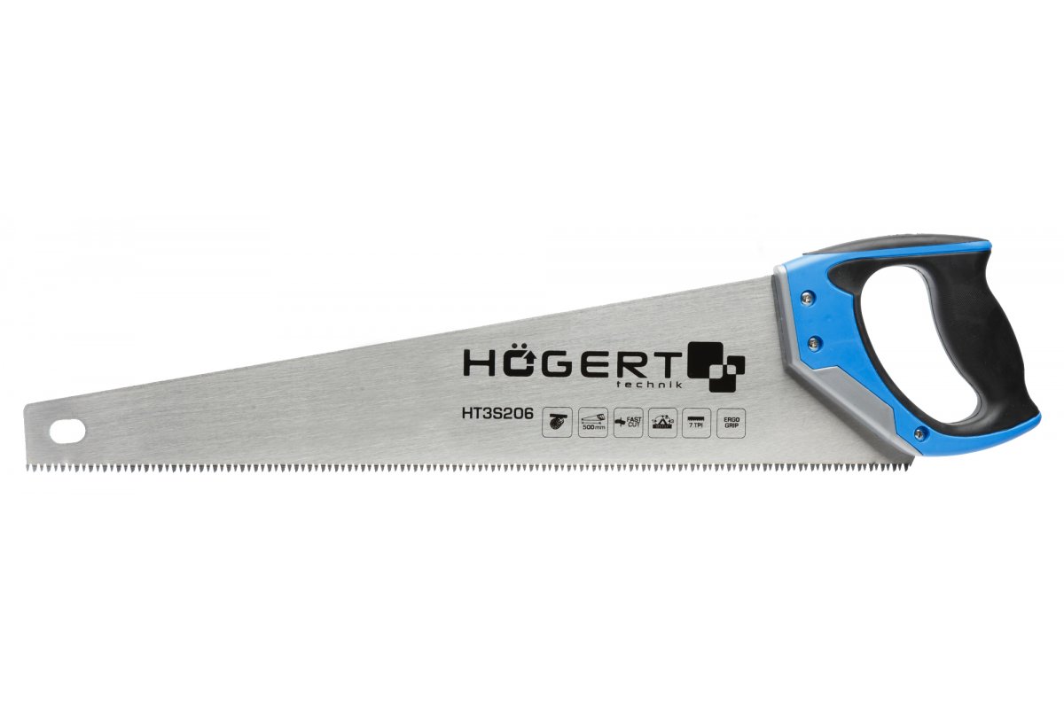 Scie manuelle Hogert HT3S206; 500 mm; pour le bois
