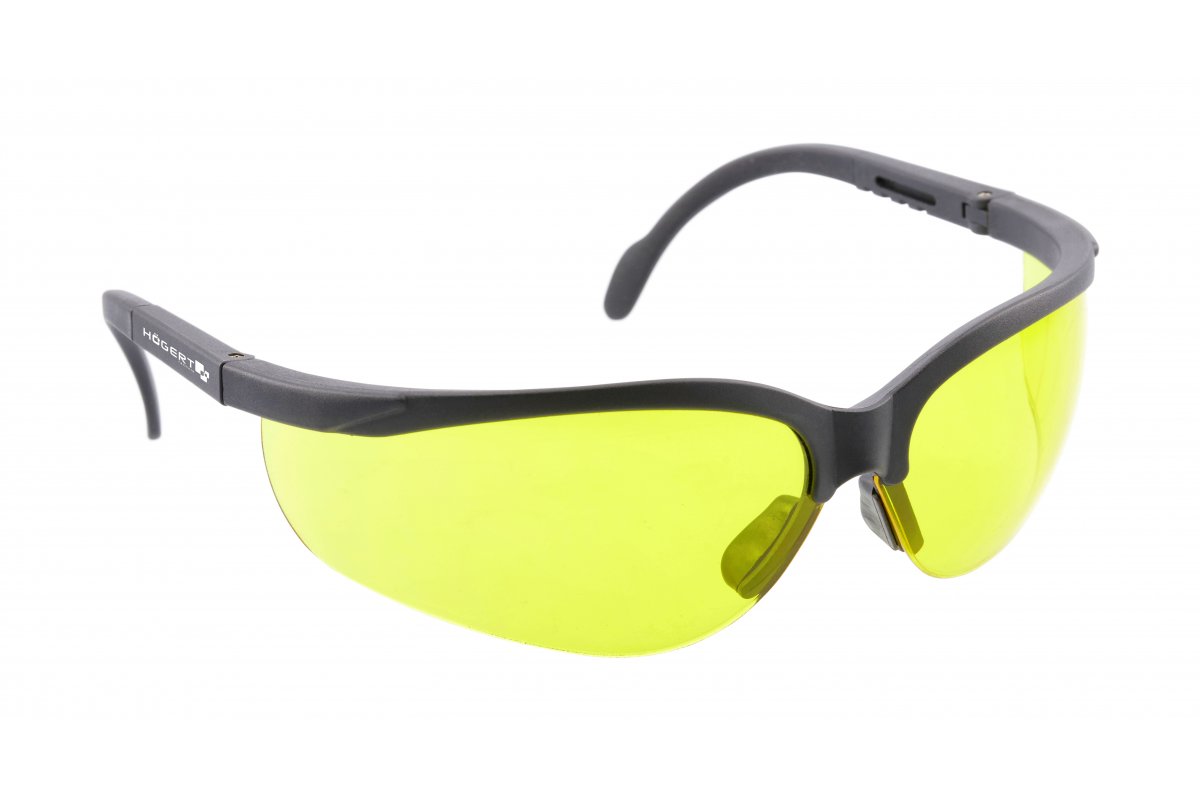 Lunettes de protection Hogert HT5K006; jaune