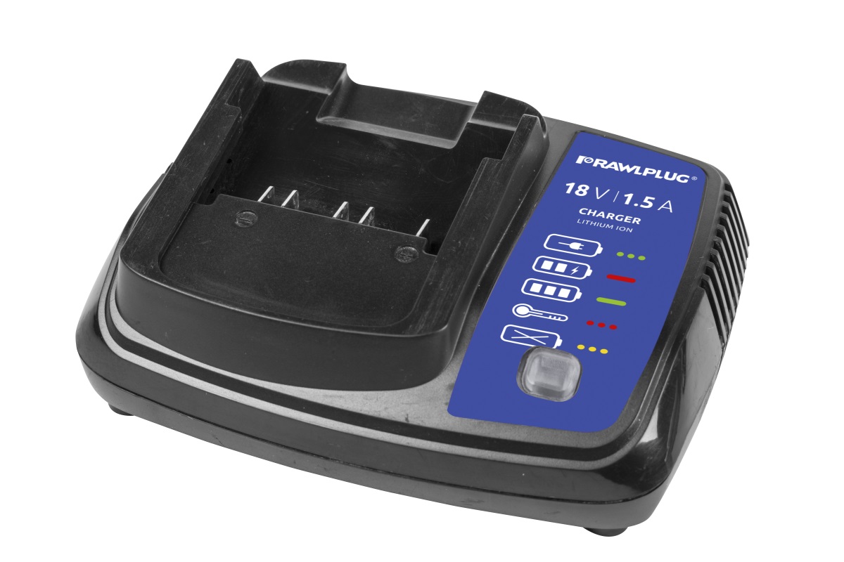 Chargeur RawlPlug R-CHR-181501; 18 V; 1,5 A