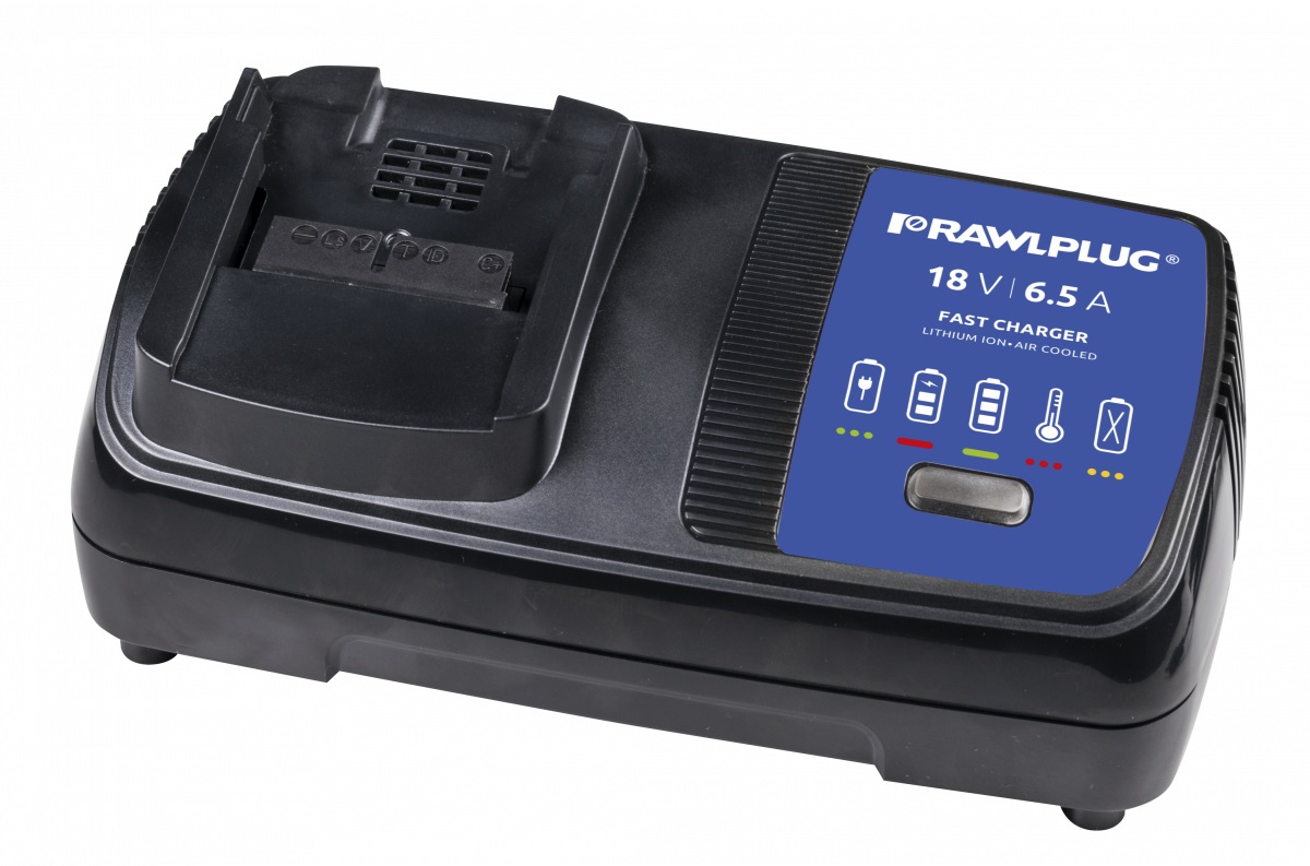 Chargeur RawlPlug R-CHR-186501; 18 V; 6,5 A
