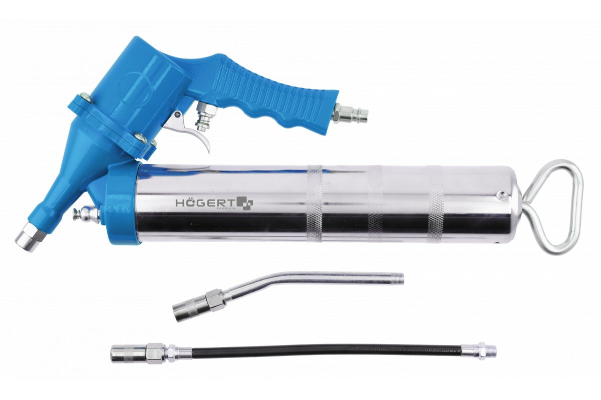 Pistolet à graisse pneumatique Hogert HT4R790; 400 ml