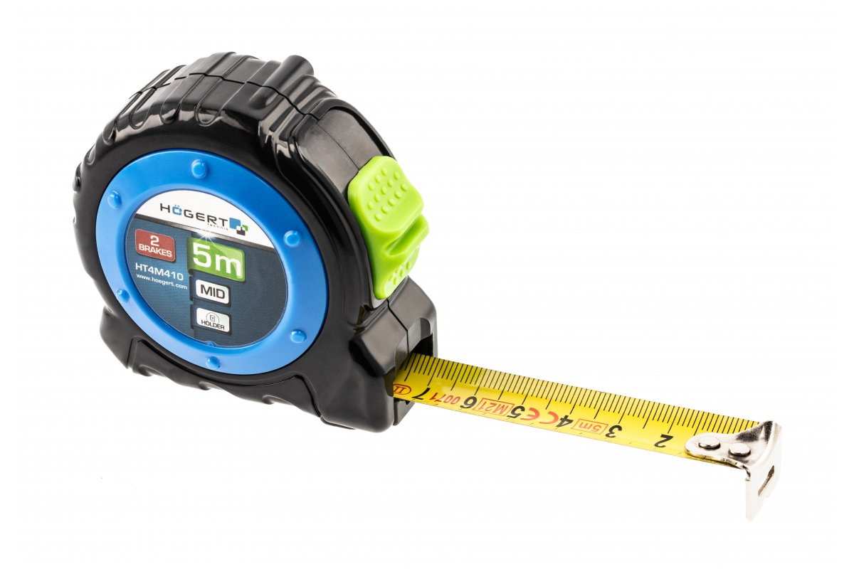Mètre ruban Hogert HT4M410; 19 mm; 5 m