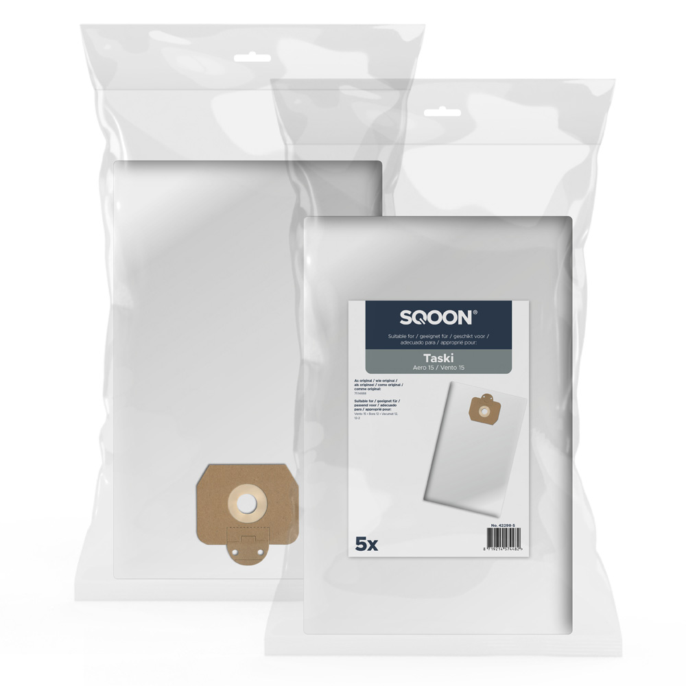 Sac à poussière en tissu SQOON 42298-5; Taski Vento 15; 5 unités