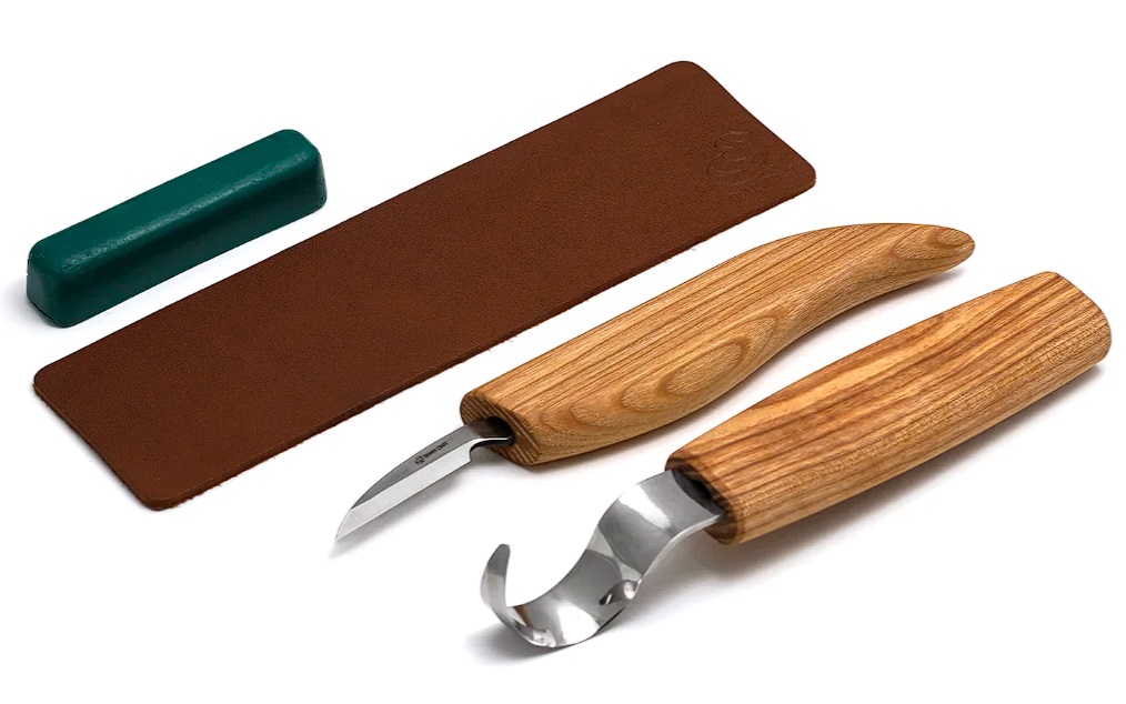 Kit de sculpture BeaverCraft S02; 4 pcs .; pour la sculpture à la cuillère et autres produits en bois