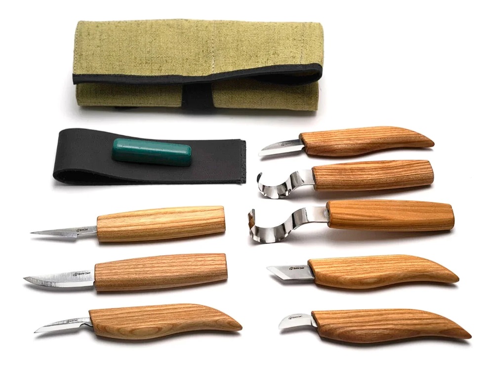 Kit de sculpture BeaverCraft S08; 10 pcs .; pour la sculpture à la cuillère et autres produits en bois