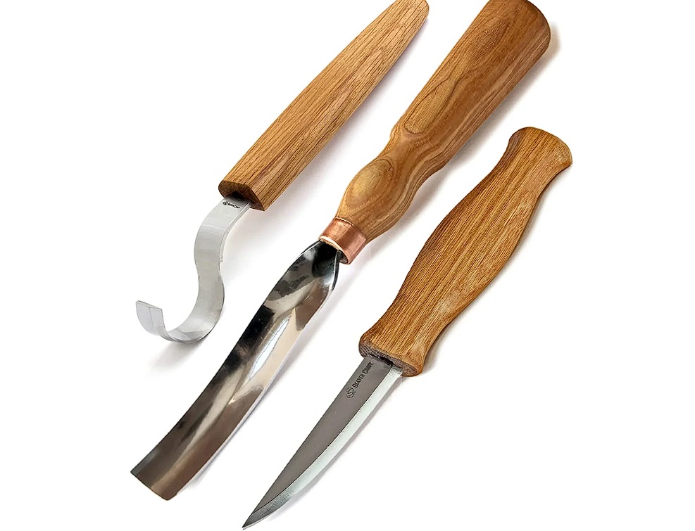 Kit de sculpture BeaverCraft S14; 3 pcs .; pour la sculpture à la cuillère et autres produits en bois