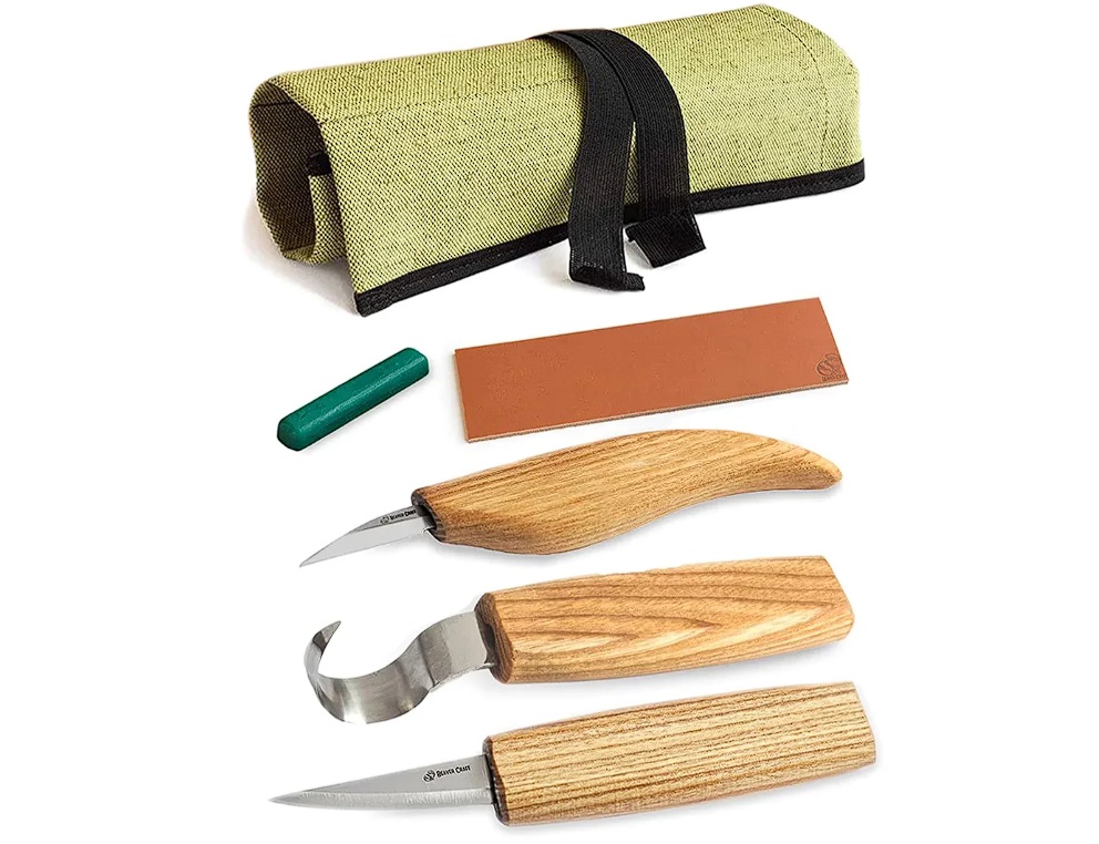 Kit de sculpture BeaverCraft S17; 5 pcs .; pour la sculpture à la cuillère et autres produits en bois