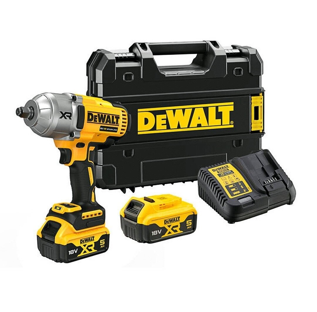 Clé à chocs DeWalt DCF900P2T-QW; 18 V; 2x5,0 Ah accu.
