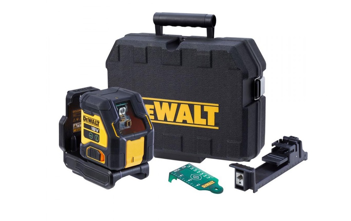 Niveau laser de ligne transversale DeWalt DCLE34021N-XJ; 18 V (sans batterie et chargeur)