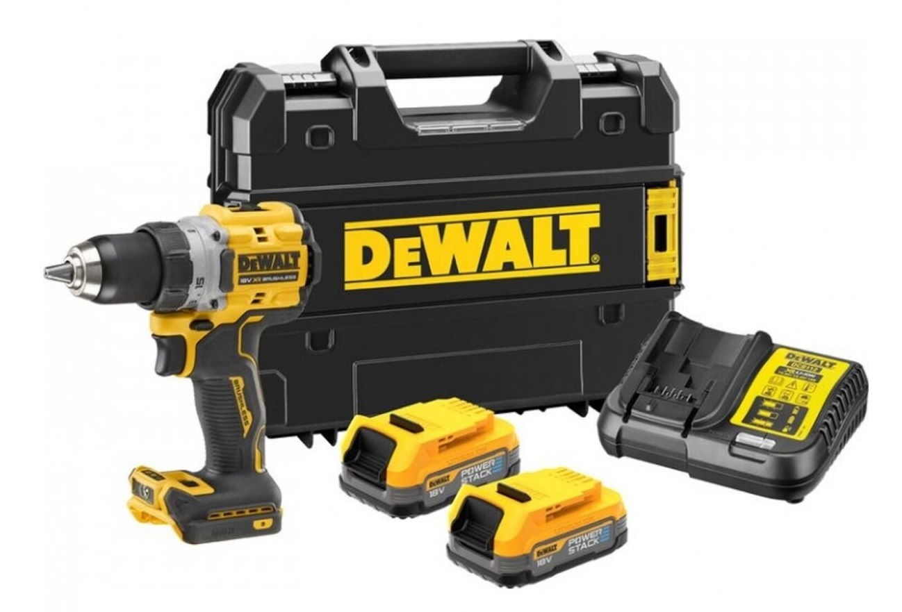 Perceuse DeWalt DCD800H2T-QW; 18 V; 2x5,0 Ah accu.