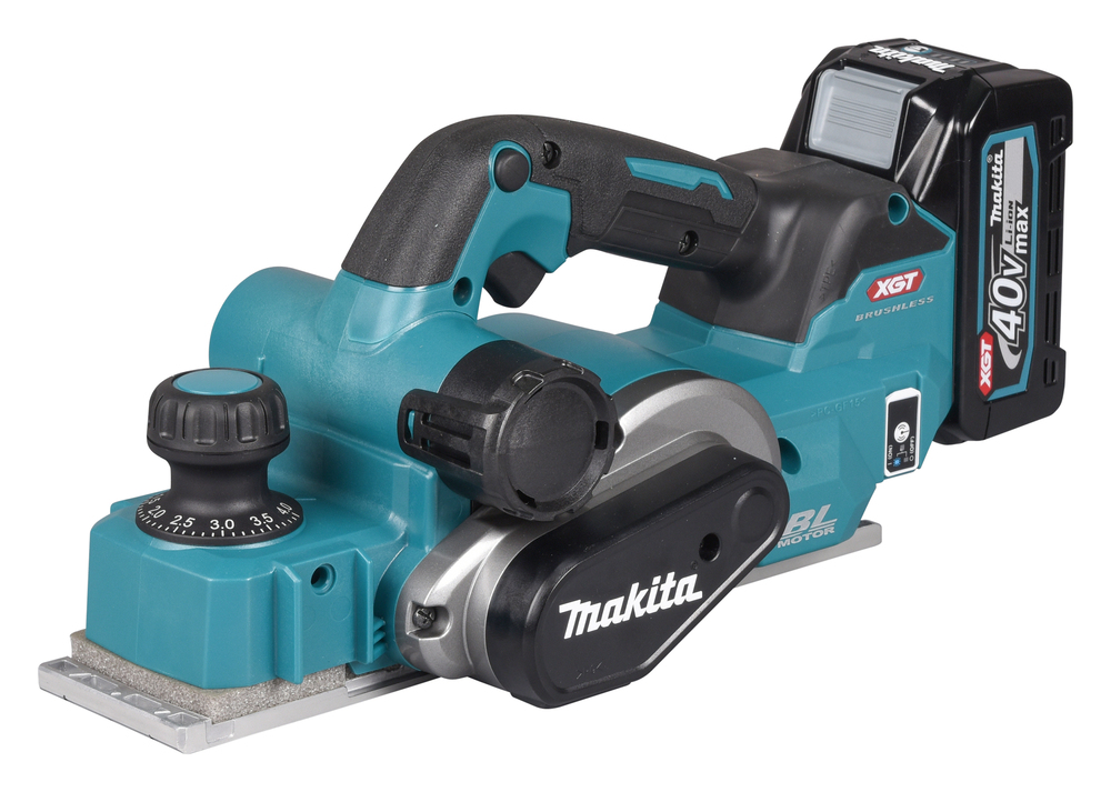 Raboteuse sans fil Makita KP001GM202; 40 V; 2x4,0 Ah accu.