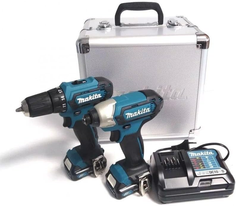 Ensemble d'outils Makita CLX224X (DF333D + TD110D); 12 V; 2x1,5 Ah accu.