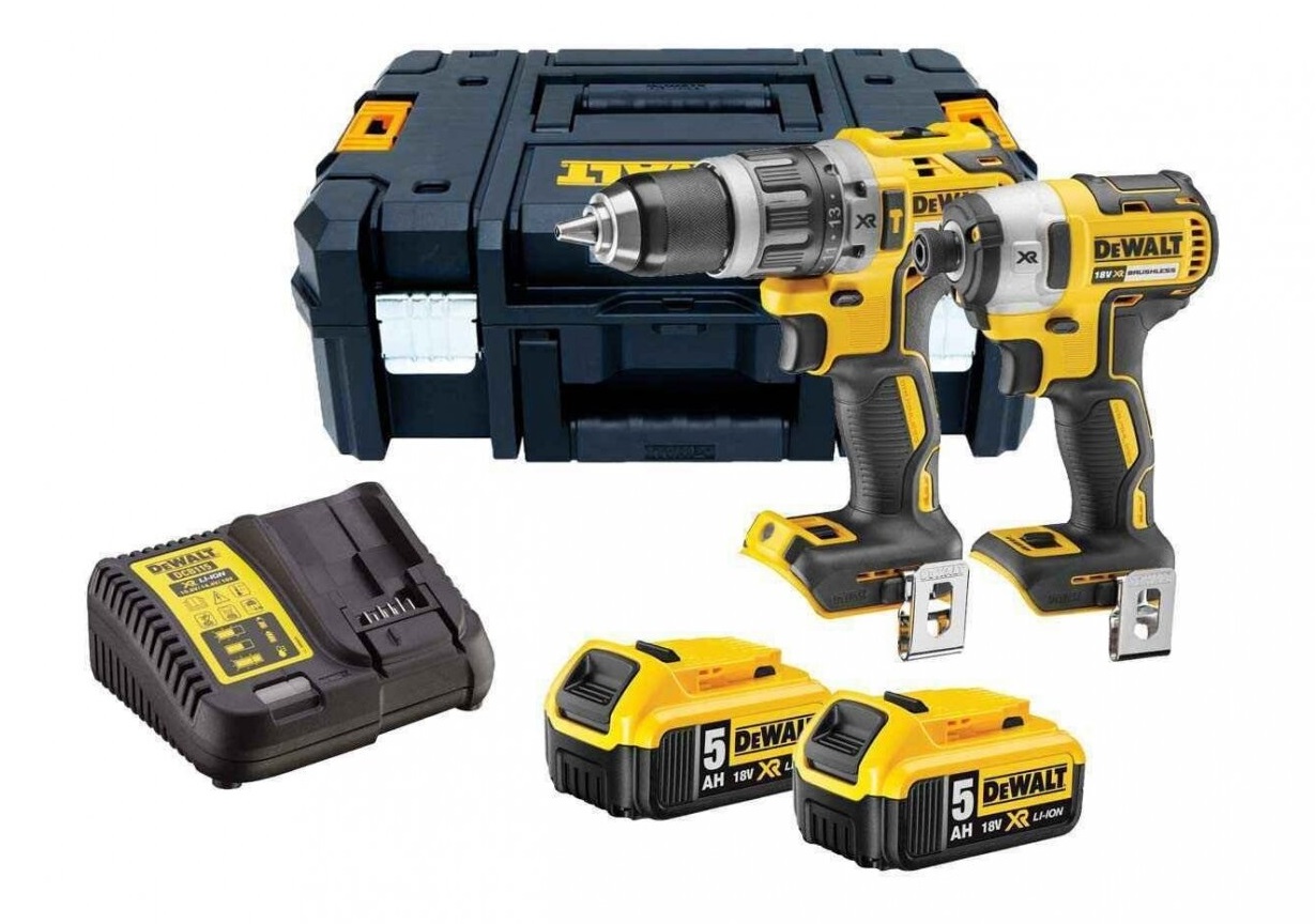 Ensemble d'outils DeWalt DCK266P2LR-QW (DCD796 + DCF887); 18 V; 2x5,0 Ah accu.