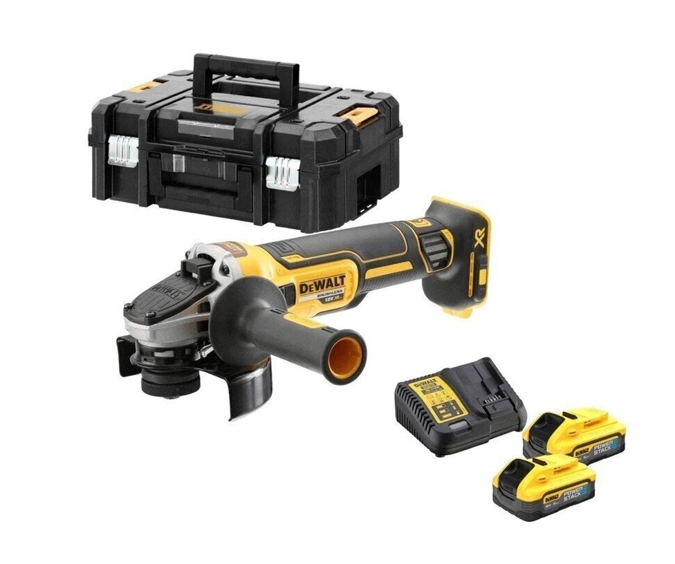 Meuleuse d'angle DeWalt DCG405H2T-QW; 18 V; 2x5,0 Ah accu.