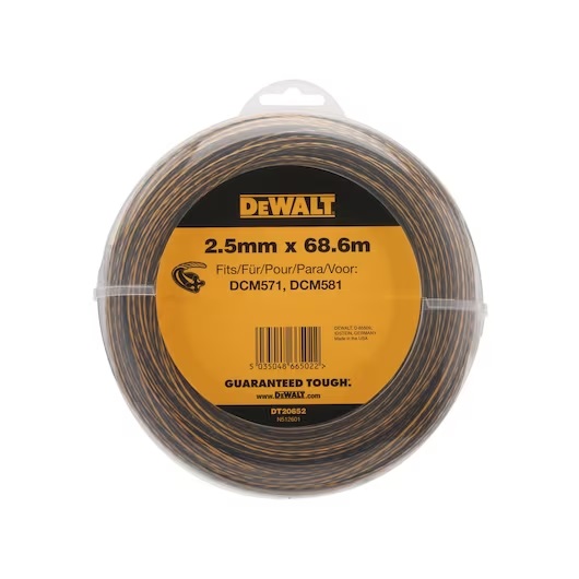 Fil de coupe DeWalt DT20652-QZ; 2,5 mm; 68,6 m