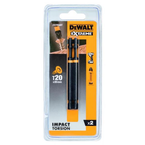 Peu de tournevis DeWalt DT70568T-QZ; T20; 85 mm; 2 unités