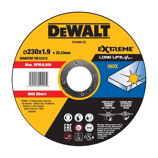Disque abrasif DeWalt DT43909-QZ; 230x22,23 mm