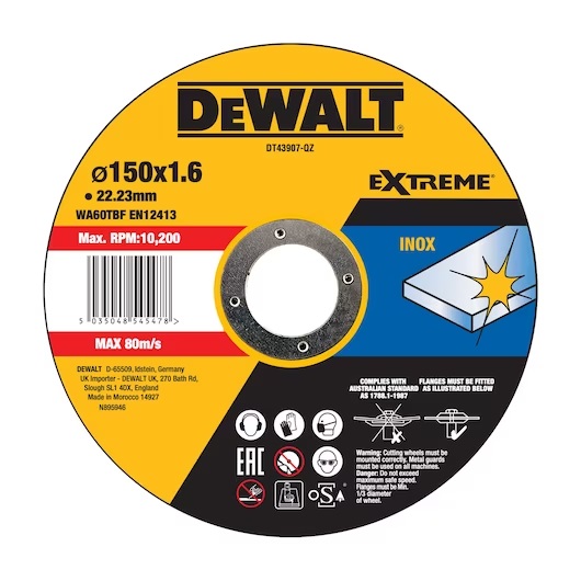 Disque abrasif DeWalt DT43907-QZ; 150x22,23 mm