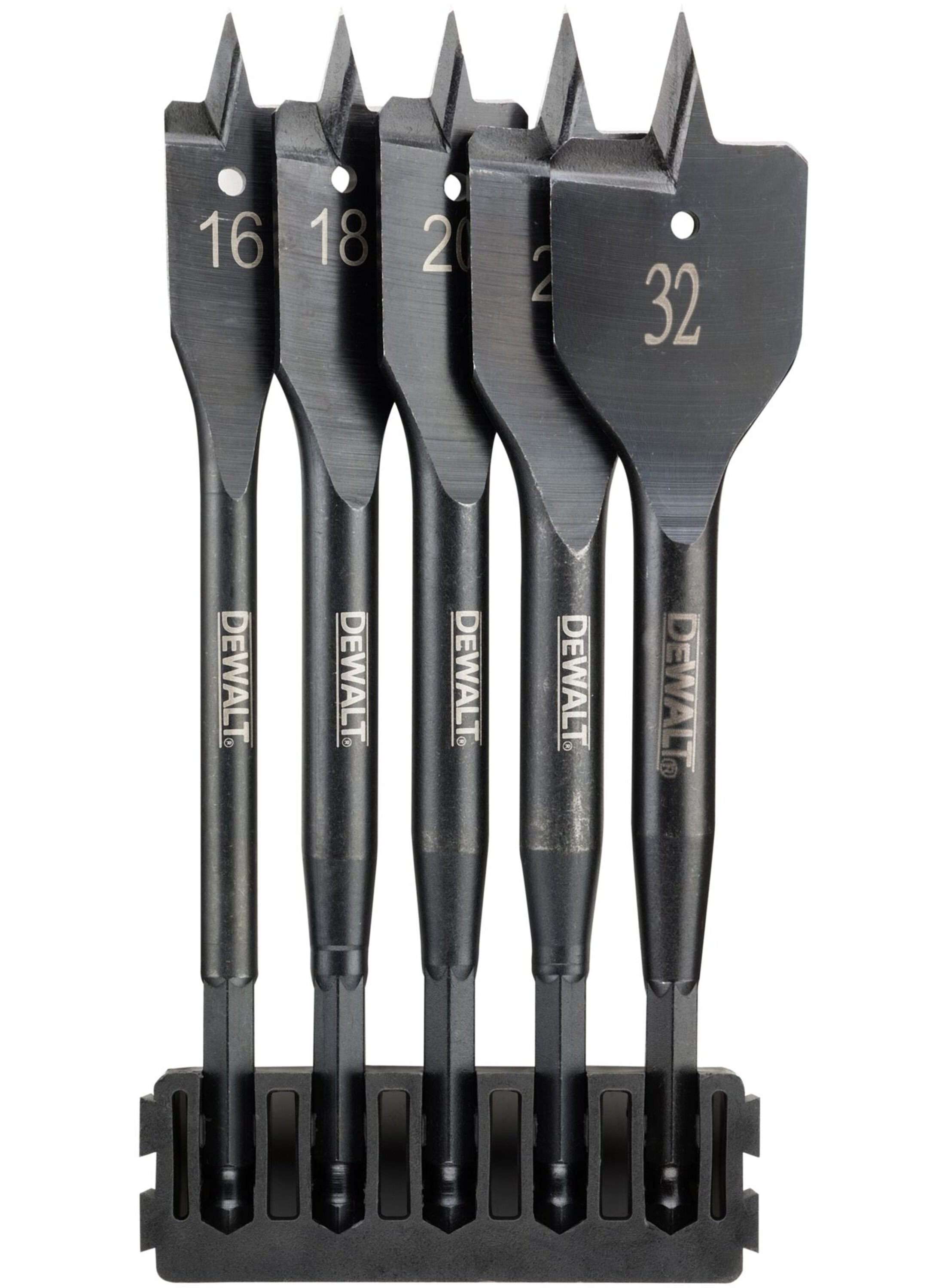 Flatbit ensemble pour le bois DeWalt DT70834-QZ; 16-32 mm; 5 unités