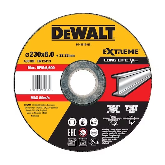 Disque abrasif DeWalt DT43919-QZ; 230x22,23 mm