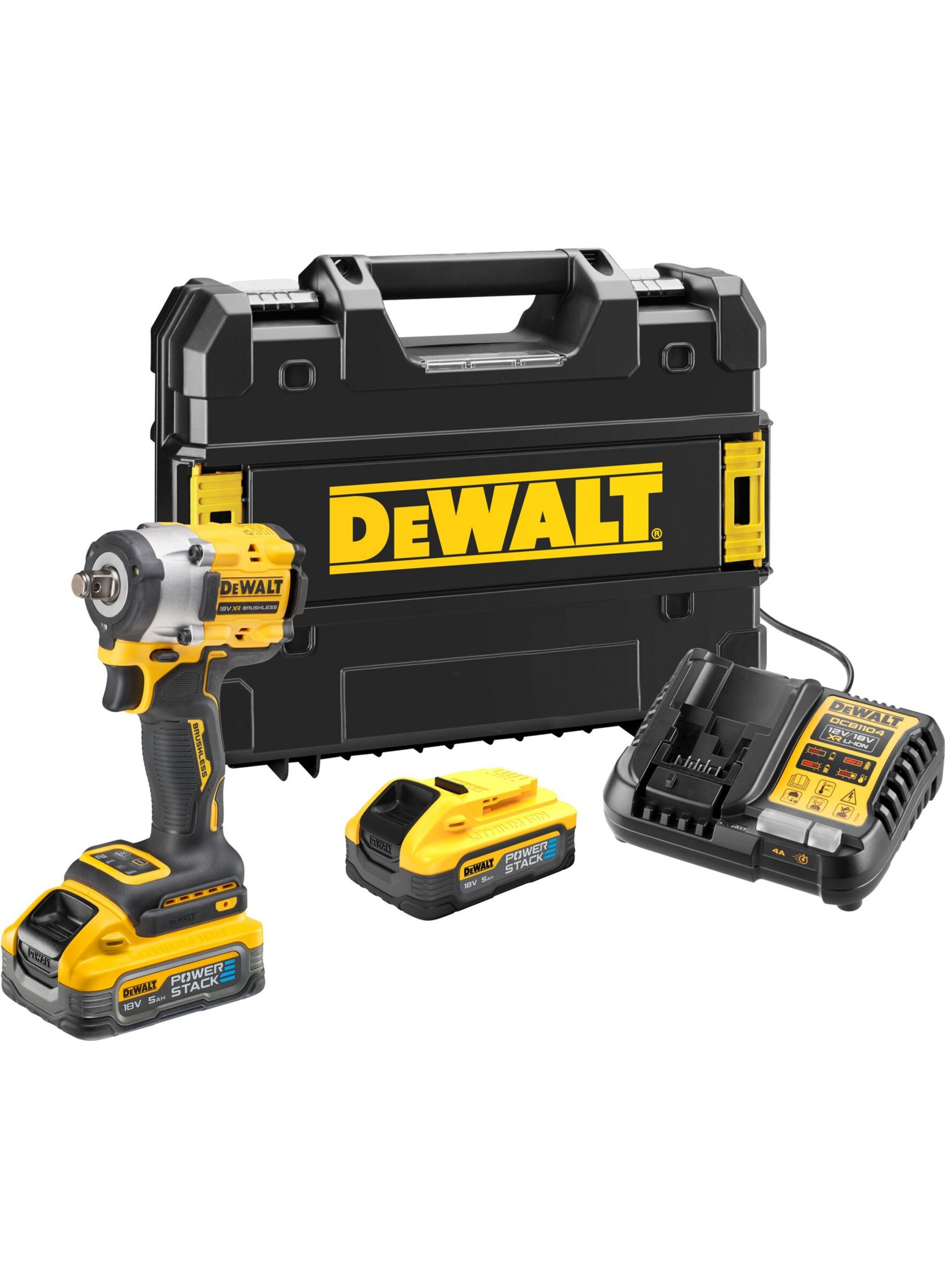 Clé à chocs DeWalt DCF921H2T-QW; 18 V; 2x5,0 Ah accu.