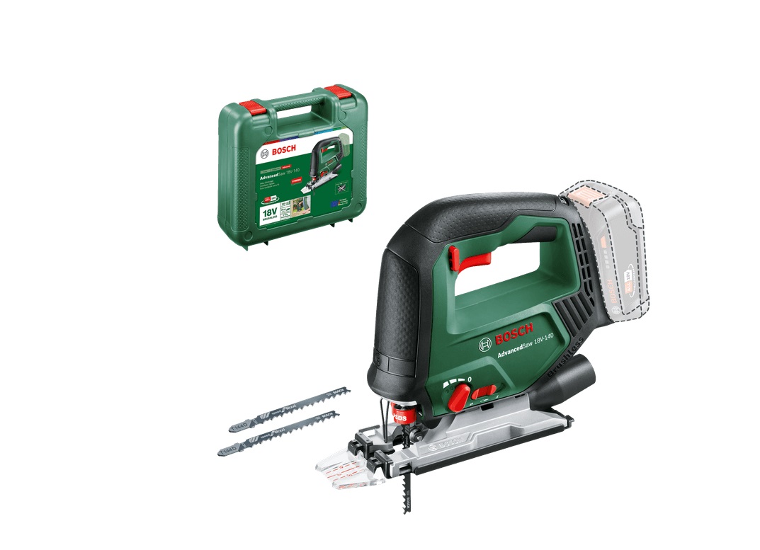 Scie sauteuse sans fil Bosch Advanced Saw 18V-140; 18 V (sans batterie ni chargeur) + Valise