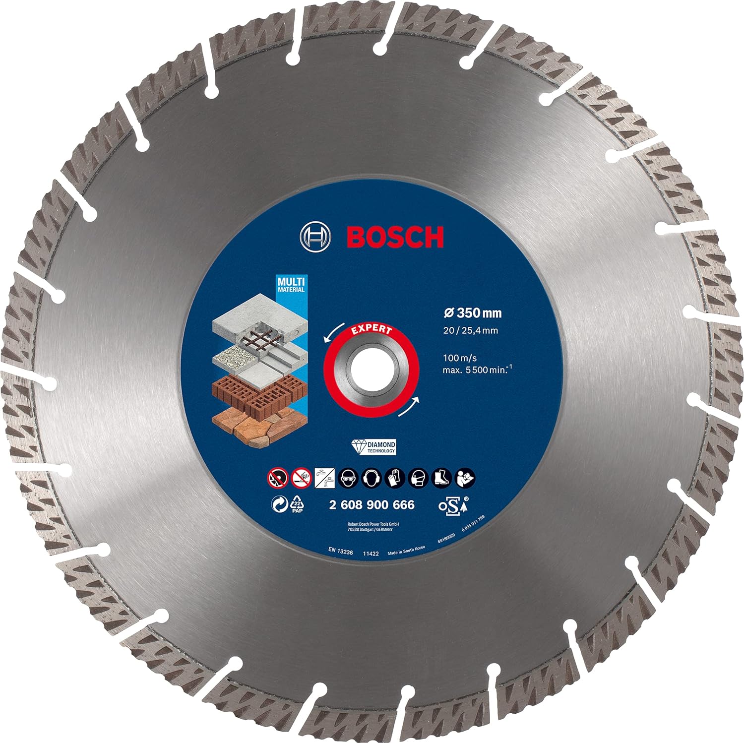 Disque à tronçonner diamanté Bosch 2608900666; 350 mm