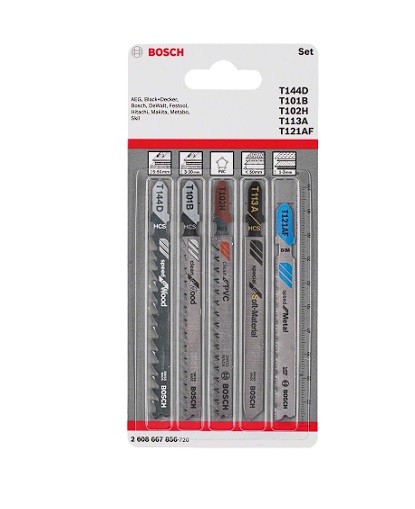 Jeu de scies Bosch 2608667856; 5 unités