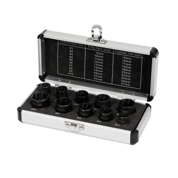 Jeu de clés à douille Yato YT-06031; 9-19 mm; 10 unités