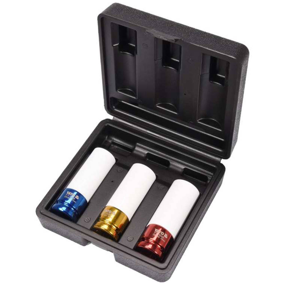 Porte-embout à visser Yato YT-1056; 1/2''; 17/19/21 mm; 3 unités