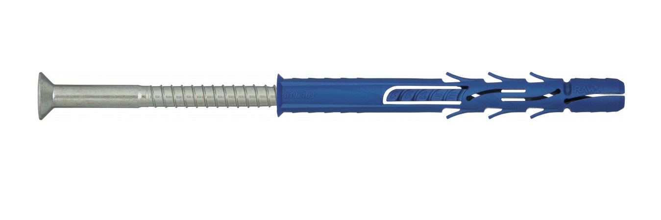 Broche en nylon avec vis RawlPlug R-FF1-N-10L140; 9,8x140 mm; 7,0x147 mm; T40; 25 unités