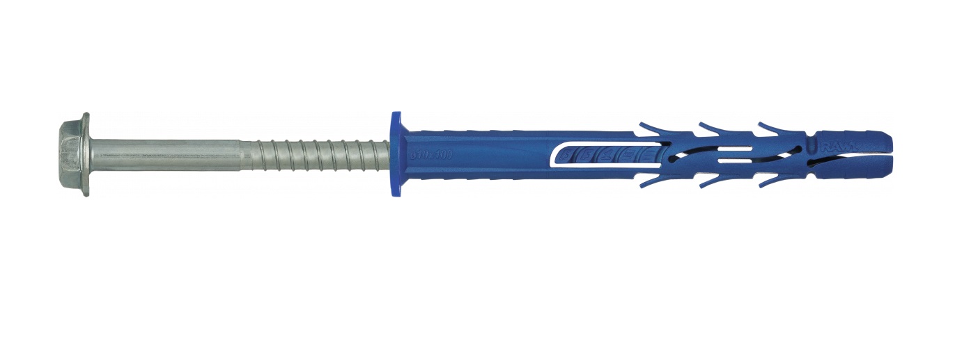 Broche en nylon avec vis RawlPlug R-FF1-N-10K140; 9,8x140 mm; 7,0x149 mm; SW13/T40; 25 unités