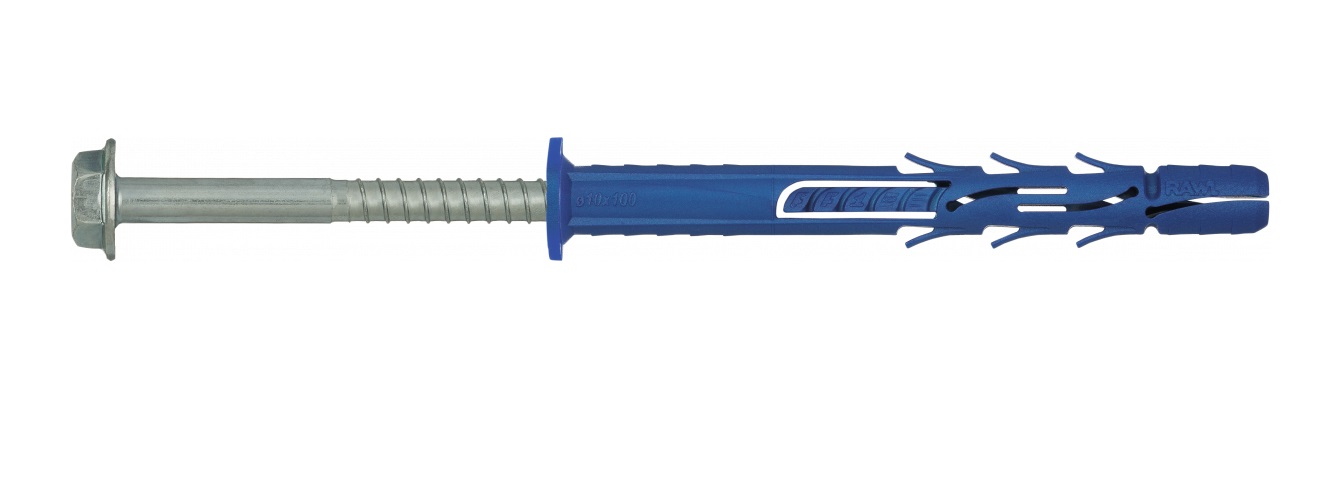 Broche en nylon avec vis RawlPlug R-FF1-N-14K200; 13,8x200 mm; 10,8x211 mm; SW17/T50; 25 unités