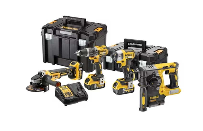 Ensemble d'outils DeWalt (DCG405 + DCH273 + DCD796 + DCF887); 18 V; 3x5,0 Ah accu. + Suitcase TSTAK