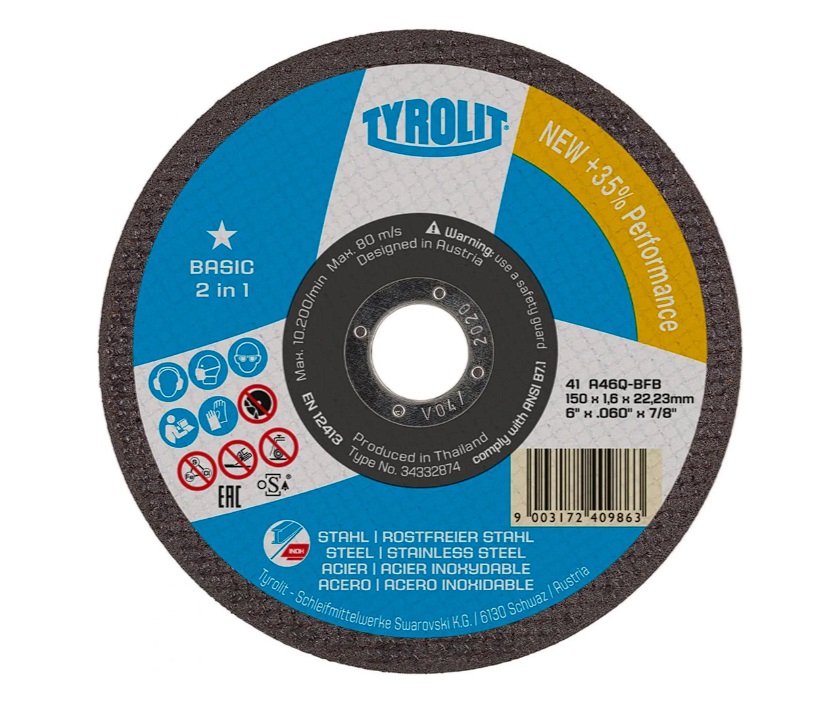 Disque abrasif Tyrolit T34332876; 230x22,23 mm