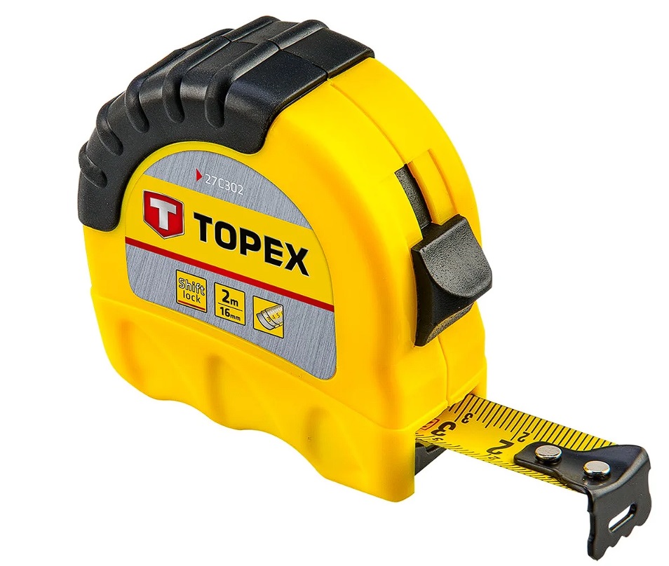 Mètre ruban Topex 27C302; 16 mm; 2 m