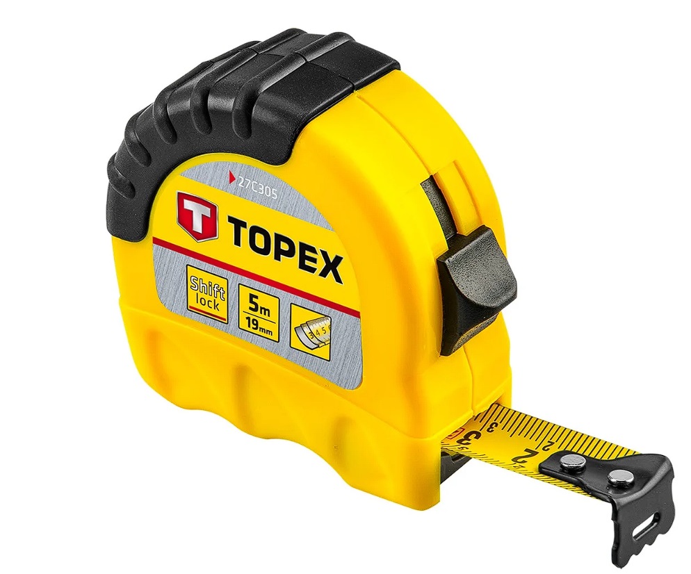Mètre ruban Topex 27C305; 19 mm; 5 m