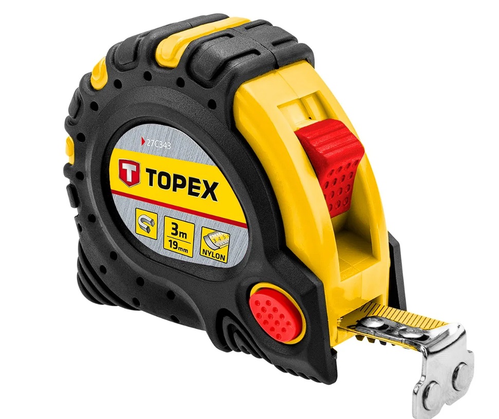Mètre ruban Topex 27C343; 19 mm; 3 m