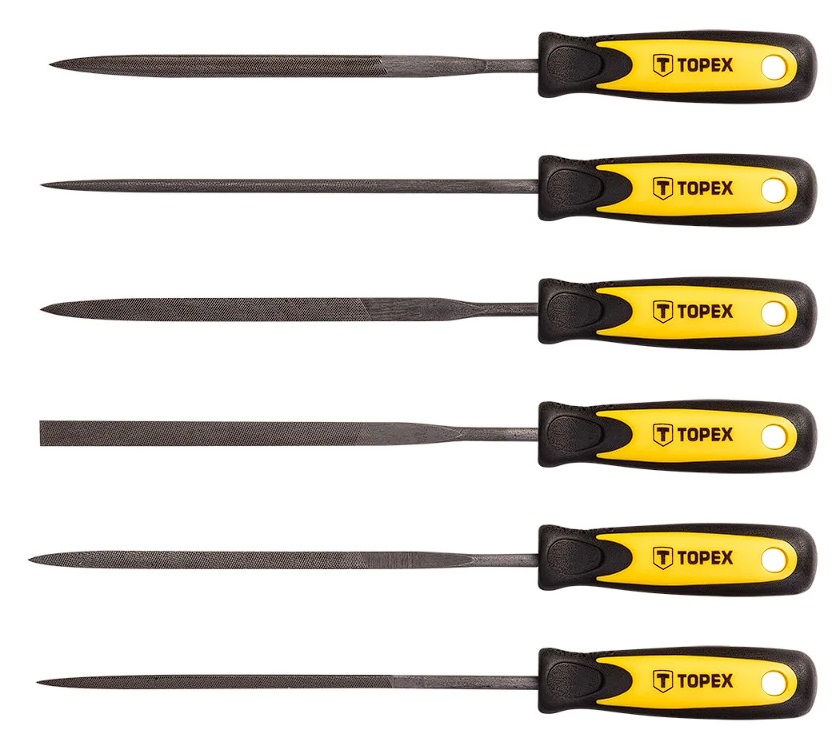 Jeu de fichiers Topex 06A010; 150 mm; 6 unités
