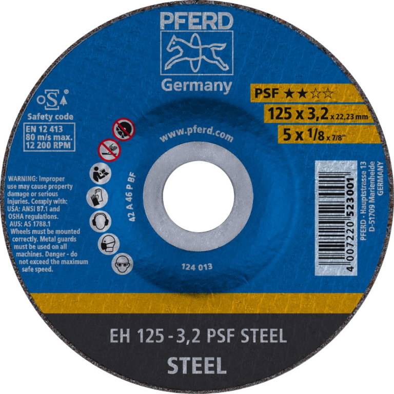 Disque abrasif PFERD 523001; 125 mm