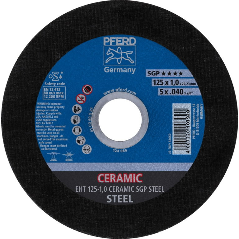 Disque abrasif PFERD 103920; 125 mm