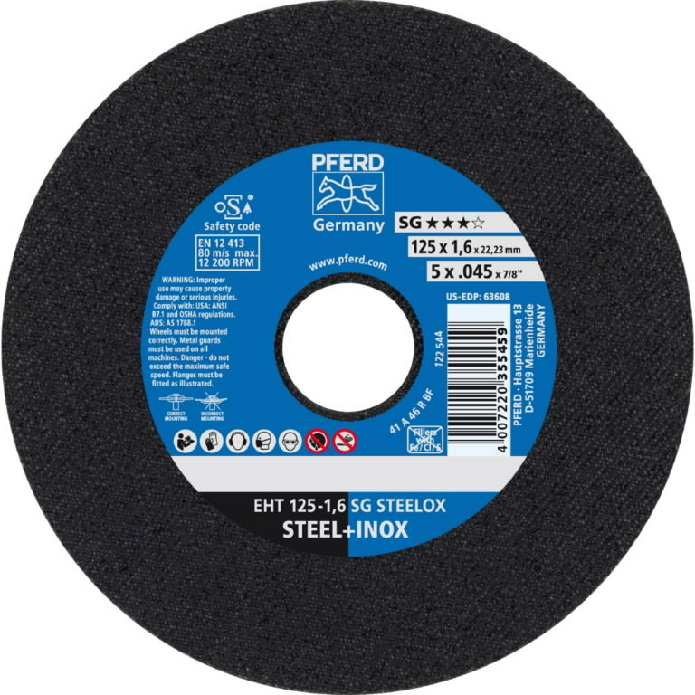 Disque abrasif PFERD 355459; 125 mm